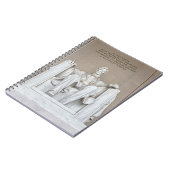 Abraham Lincoln Statue Notizblock (Linke Seite)