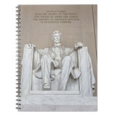 Abraham Lincoln Statue Notizblock (Vorderseite)