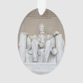 Abraham Lincoln Statue Ornament (Rückseite)