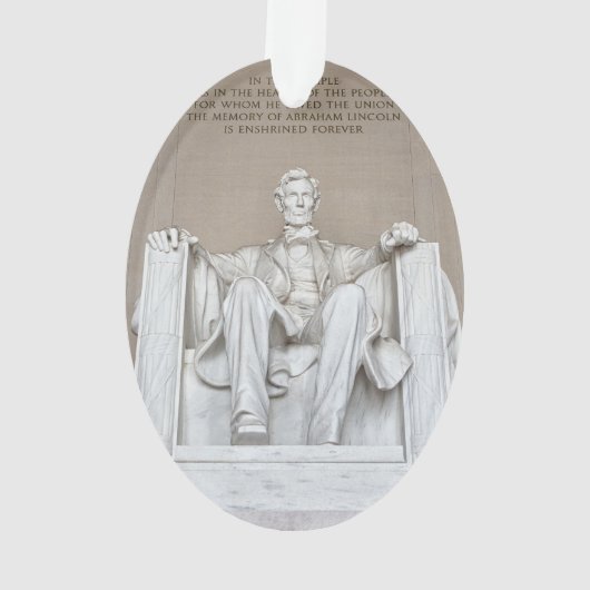 Abraham Lincoln Statue Ornament (Rückseite)