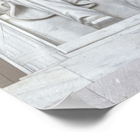 Abraham Lincoln Statue Poster (Ecke)