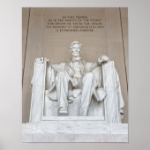 Abraham Lincoln Statue Poster (Vorne)