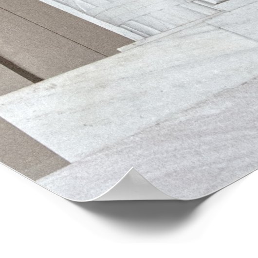 Abraham Lincoln Statue Poster (Ecke)