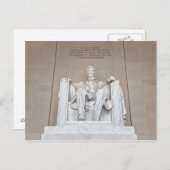 Abraham Lincoln Statue Postkarte (Vorne/Hinten)