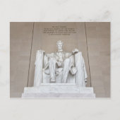 Abraham Lincoln Statue Postkarte (Vorderseite)