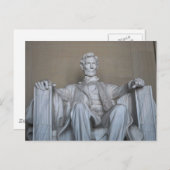 Abraham Lincoln Statue Postkarte (Vorne/Hinten)