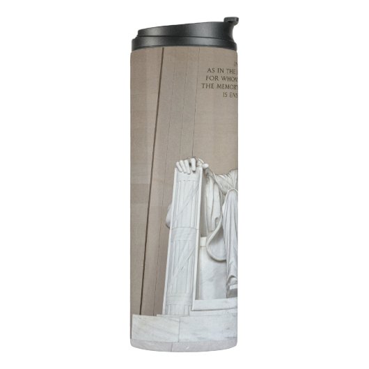 Abraham Lincoln Statue Thermosbecher (Nach links gedreht)