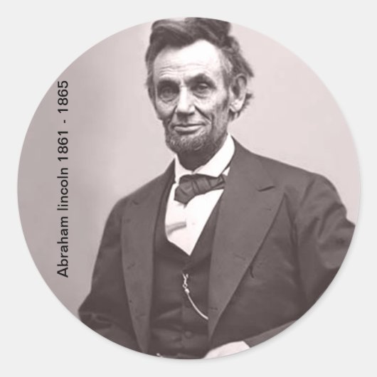 Abraham lincoln Sticker (Vorderseite)