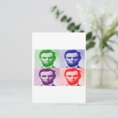 Abraham Lincoln T - Shirt & Geschenke Postkarte (Stehend Vorderseite)