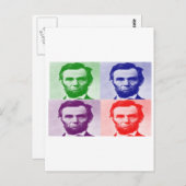 Abraham Lincoln T - Shirt & Geschenke Postkarte (Vorne/Hinten)