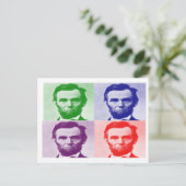 Abraham Lincoln T - Shirt & Geschenke Postkarte (Stehend Vorderseite)