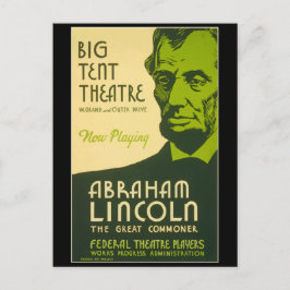 Abraham Lincoln The Great Commoner Postkarte