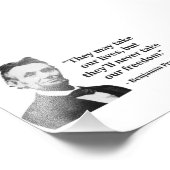 Abraham Lincoln Troll Zitat Fotodruck (Ecke)