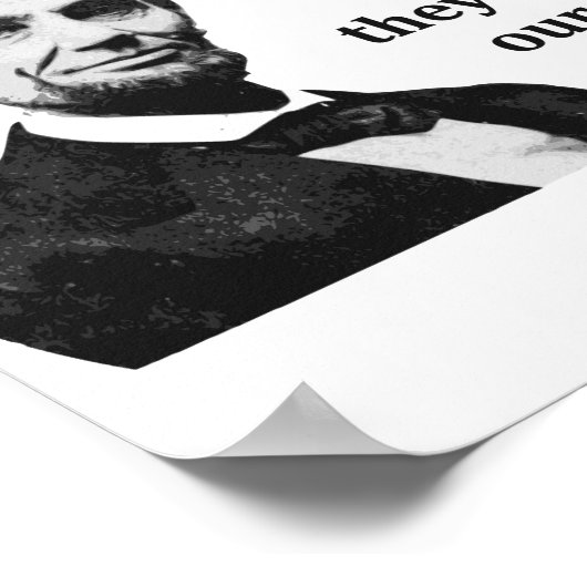 Abraham Lincoln Troll Zitat Poster (Ecke)