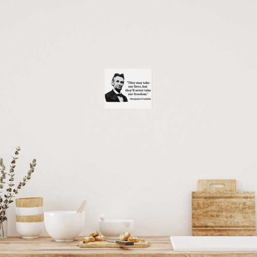 Abraham Lincoln Troll Zitat Poster (Küche)