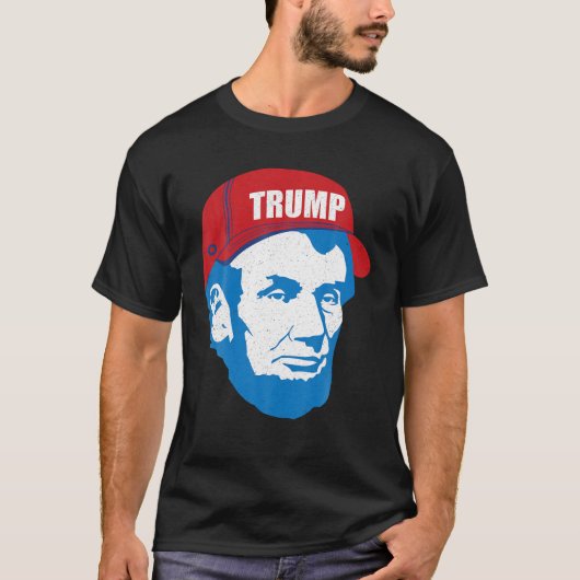 Abraham Lincoln Trump Hat 2020 Wahl MAGA Repub T-Shirt (Vorderseite)