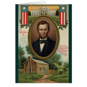 Abraham Lincoln u. Blockhaus in Kentucky