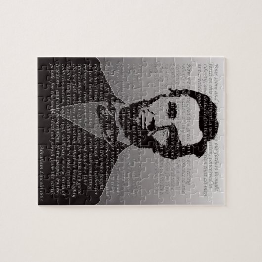 Abraham Lincoln u. Gettysburg-Adressen-Puzzlespiel Puzzle (Horizontal)