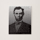 Abraham Lincoln u. Gettysburg-Adressen-Puzzlespiel Puzzle (Vertikal)