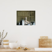 Abraham Lincoln und ein männlicher Charakter Poster (Küche)