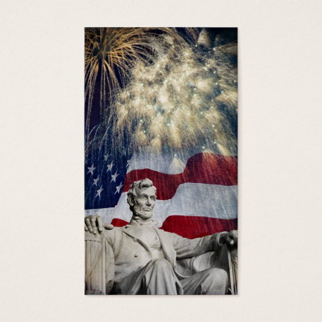 Abraham Lincoln und Feuerwerke (Vorderseite)