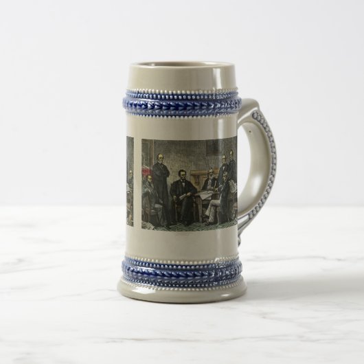 Abraham Lincoln und sein Kabinett Bierglas (VorderseiteRechts)