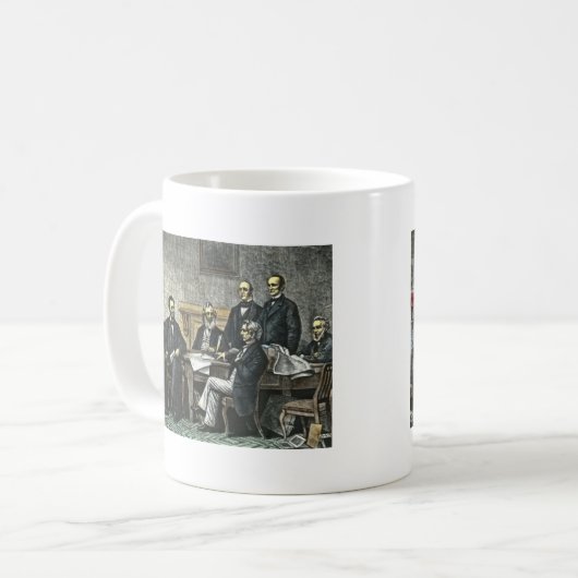Abraham Lincoln und sein Kabinett Kaffeetasse (Vorderseite Links)