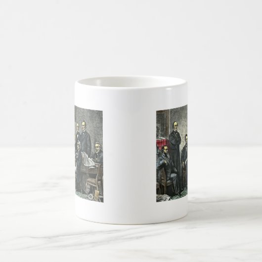 Abraham Lincoln und sein Kabinett Kaffeetasse (Mittel)