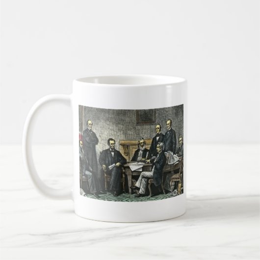 Abraham Lincoln und sein Kabinett Kaffeetasse (Links)