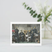 Abraham Lincoln und sein Kabinett Postkarte (Stehend Vorderseite)