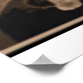 Abraham Lincoln und seine Katze "Dixie" Poster (Ecke)