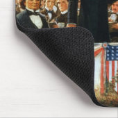 Abraham Lincoln und Stephen A. Douglas Mousepad (Ecke)