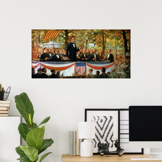 Abraham Lincoln und Stephen A. Douglas Poster (Heimbüro)