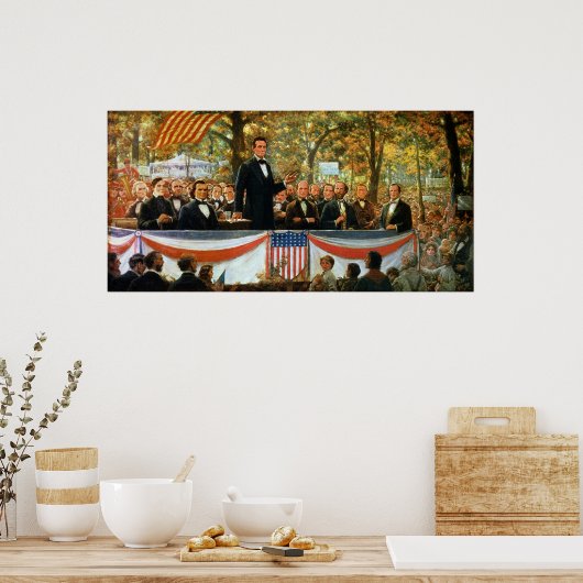 Abraham Lincoln und Stephen A. Douglas Poster (Küche)
