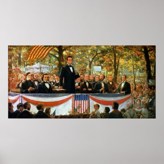 Abraham Lincoln und Stephen A. Douglas Poster (Vorne)