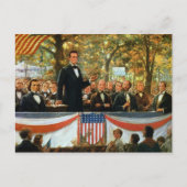 Abraham Lincoln und Stephen A. Douglas Postkarte (Vorderseite)