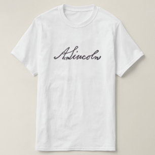 Abraham Lincoln Unterschrift T-Shirt