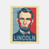 Abraham Lincoln US Präsident Hope Style Fleecedecke (Vorderseite)