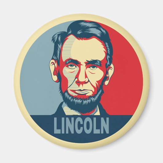 Abraham Lincoln US Präsident Hope Style Magnet (Vorne)