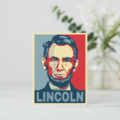 Abraham Lincoln US Präsident Hope Style Postkarte (Stehend Vorderseite)