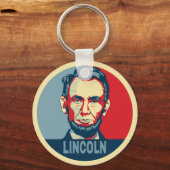 Abraham Lincoln US Präsident Hope Style Schlüsselanhänger (Vorderseite)