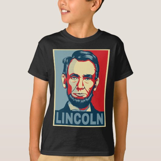 Abraham Lincoln US Präsident Hope Style T-Shirt (Vorderseite)