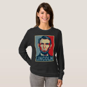 Abraham Lincoln US Präsident Hope Style T-Shirt (Vorne ganz)