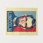 Abraham Lincoln US Präsident Hope Style Wandteppich (Vorderseite (Horizontal))