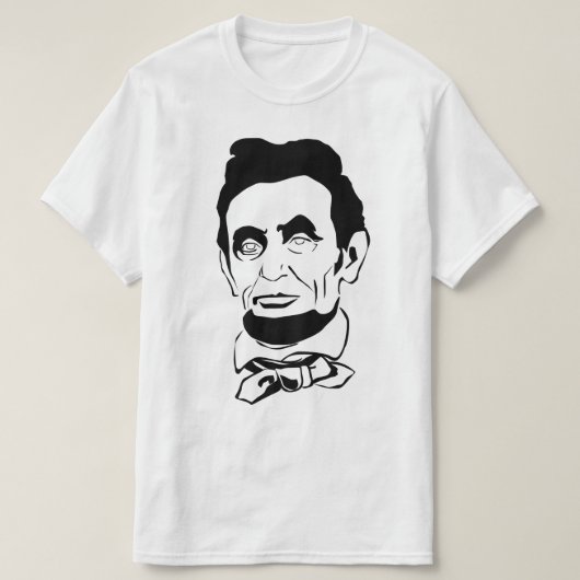 Abraham Lincoln-vektorsiebdruck T-Shirt (Design vorne)
