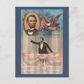 Abraham Lincoln Vintag Postcard Postkarte (Vorderseite)