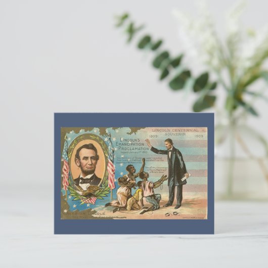 Abraham Lincoln Vintag Postcard Postkarte (Stehend Vorderseite)