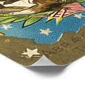 Abraham Lincoln Vintage Poster (Ecke)