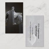 Abraham Lincoln Visitenkarte (Vorne/Hinten)
