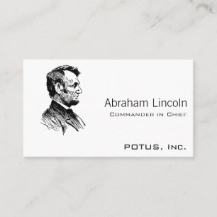Abraham Lincoln Visitenkarte